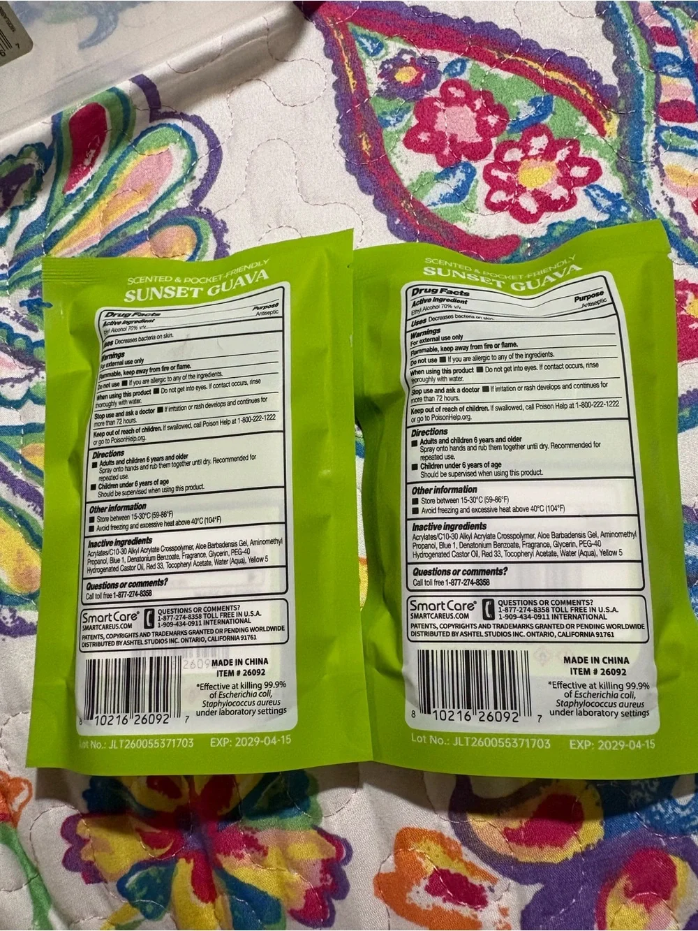 Sunset Guava Hand Sanitizer Spray — Green